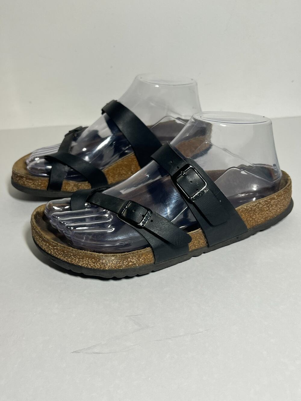 Birkenstock Black Birko Flor Mayari Toe Thong Adjust Sandal 36 Reg-Wide 5-5.5